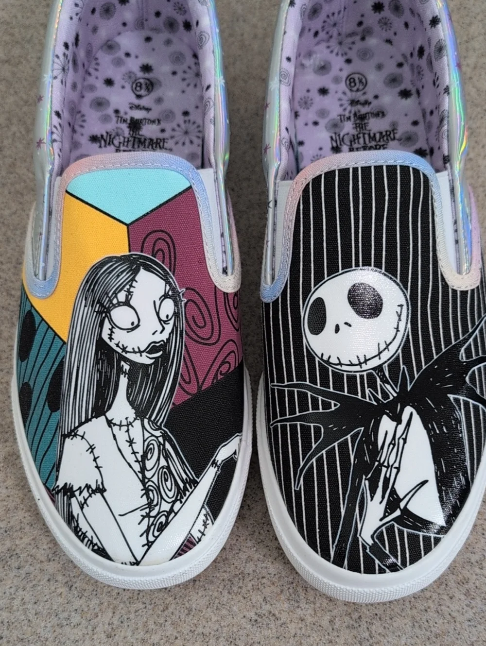 The Nightmare Before Christmas Shoes, Disney Tim Burton, Sally Jack, Size 8.5